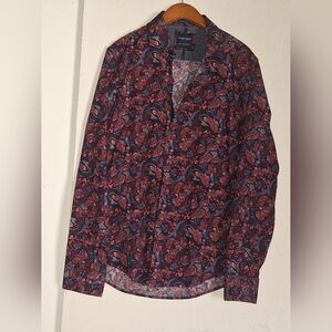 Denim & Flower Red and Blue Floral Shirt
